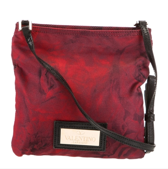 Valentino Garavani Burgundy Crossbody Bag
